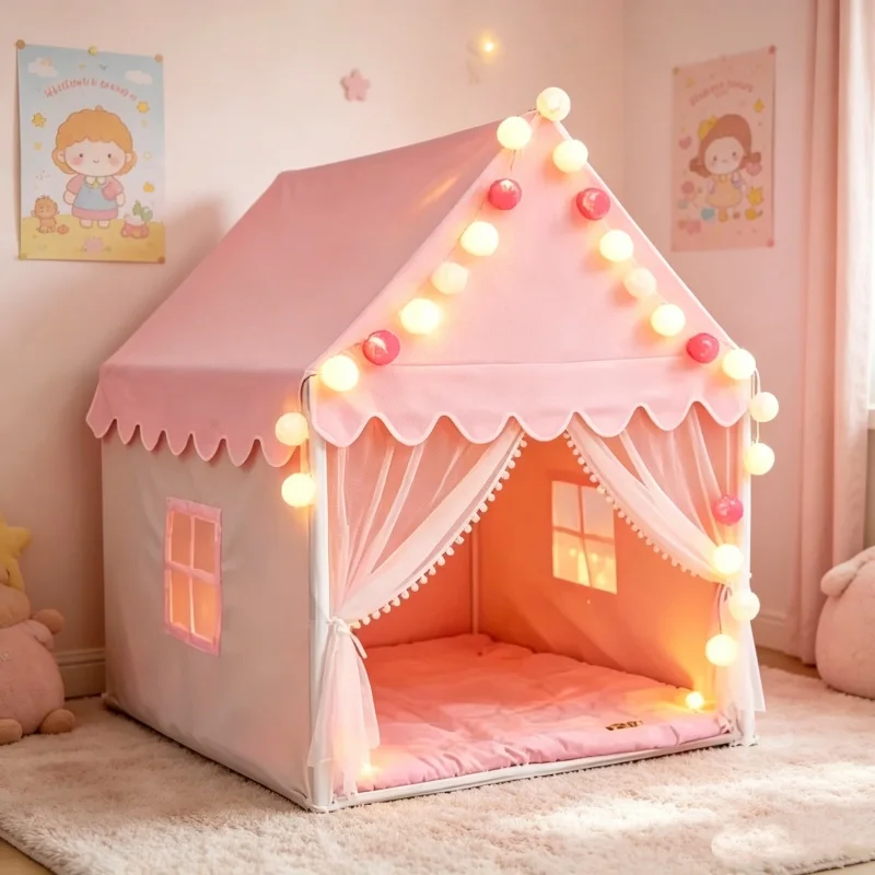 Philodendron Pink Princess - Large Pink Princess Castle Tent Foldable
