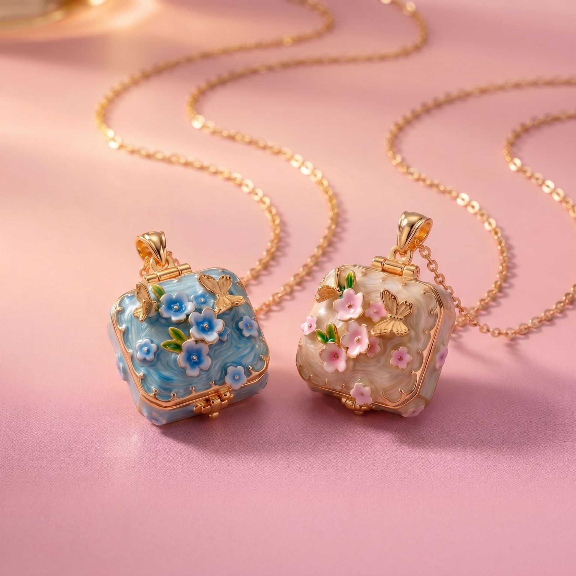 Opening Closing Box Necklace F - String Of Pearls Plant 评论和价格