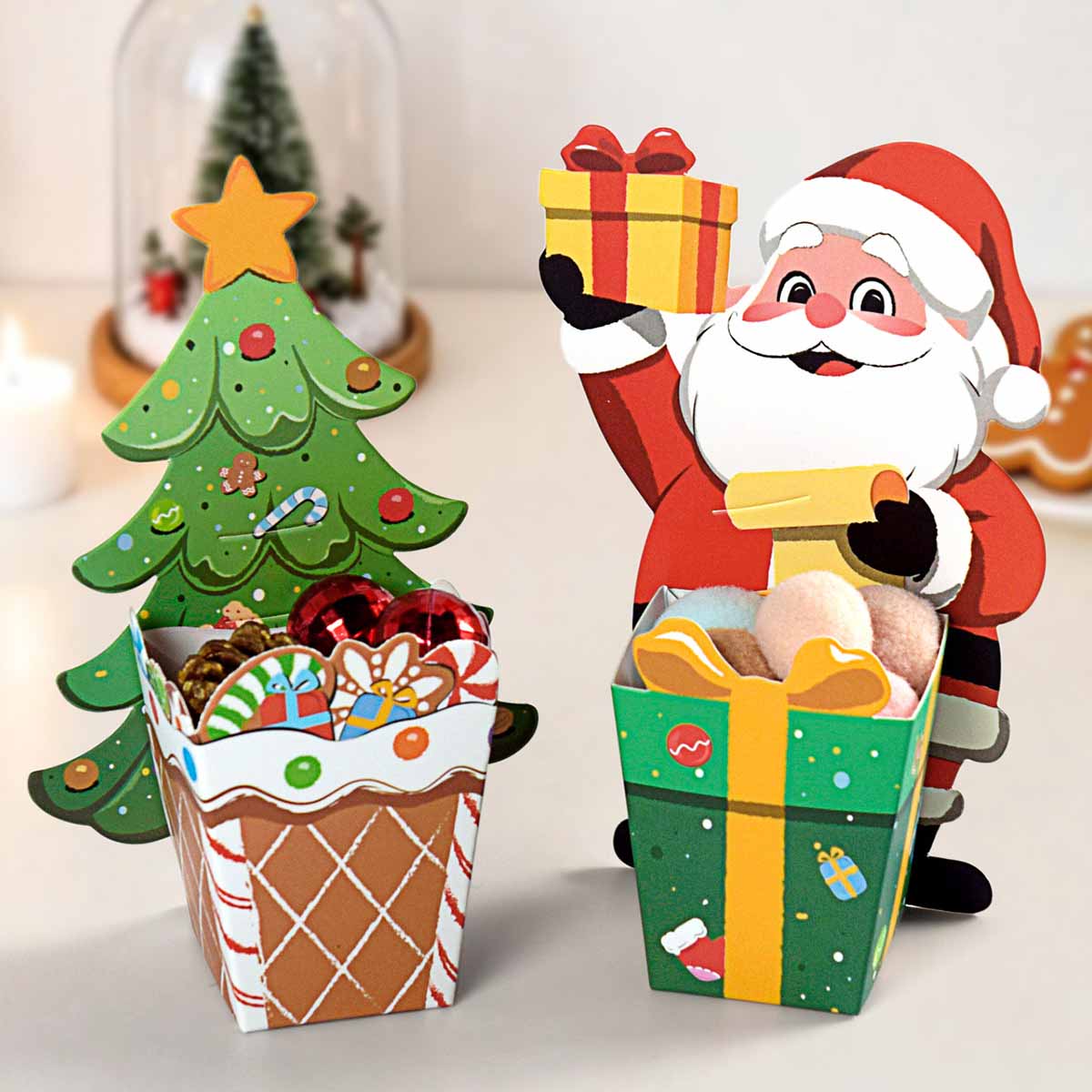 10/20Pcs 3D Santa Claus Gift P - Plant Parent Gifts 评论和价格