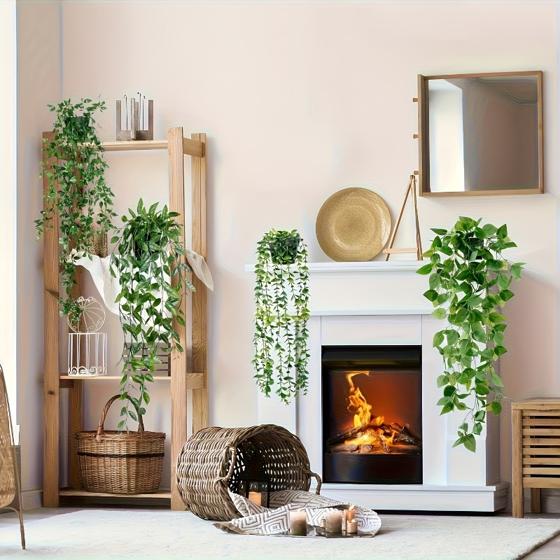 4pcs Hanging Greenery Set Real - String Of Pearls Plant 评论和价格