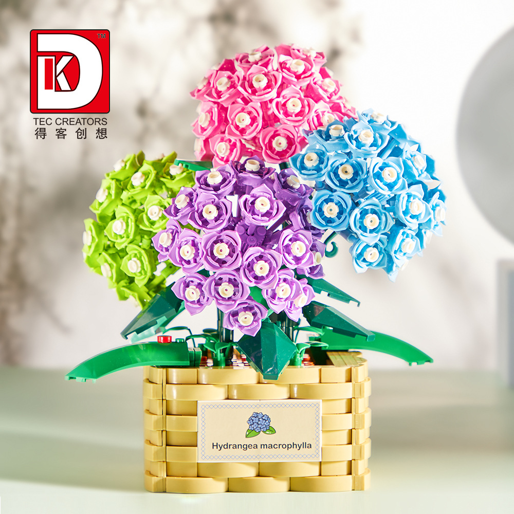 New Hydrangea Embroidery Baske - Plant Parent Yearly 评论和价格