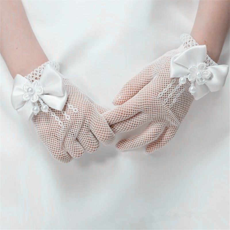 Kids Lace Pearl Fishnet Gloves - String Of Pearls Plant 评论和价格