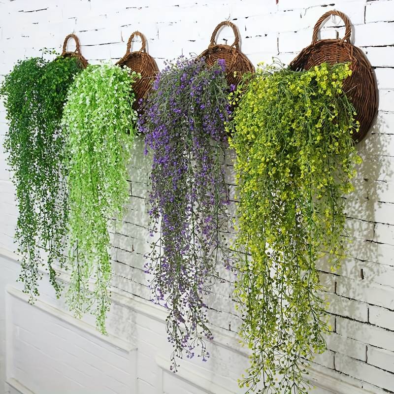 2pcs Artificial Ivy Vine Fake  - String Of Pearls Plant 评论和价格